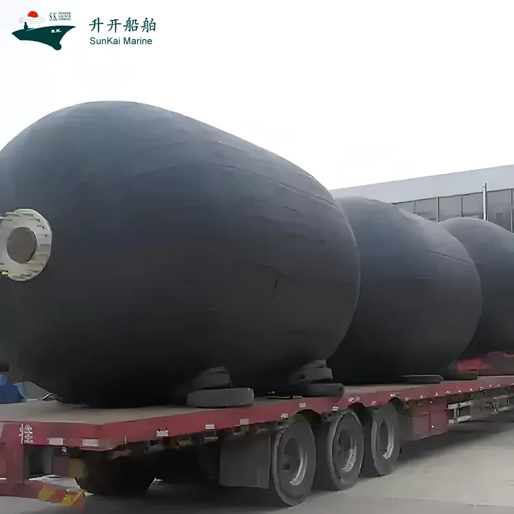 Shengkai Marine Supplies Co., Ltd.의 새로 개발된 해양 팽창식 펜더가 공식적으로 생산 라인을 중단하고 서비스에 들어갔습니다.